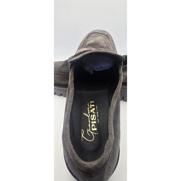 Gianluca Pisati Grey Suede Ladies's Slip on Loafers Size 40 - US Size 9.5 - Picture 7 of 11